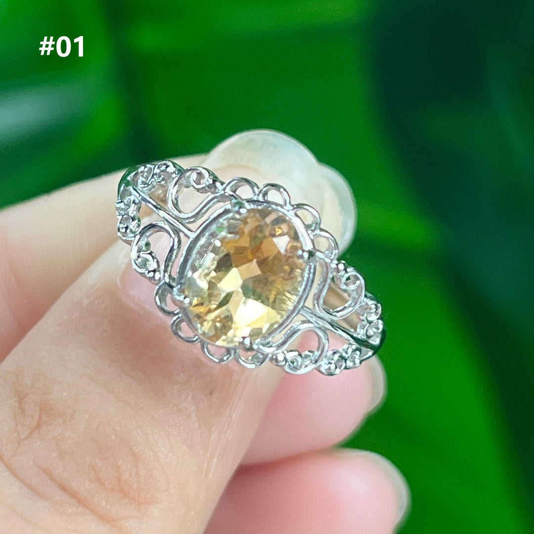 Elegant Gemstone Rings, S925