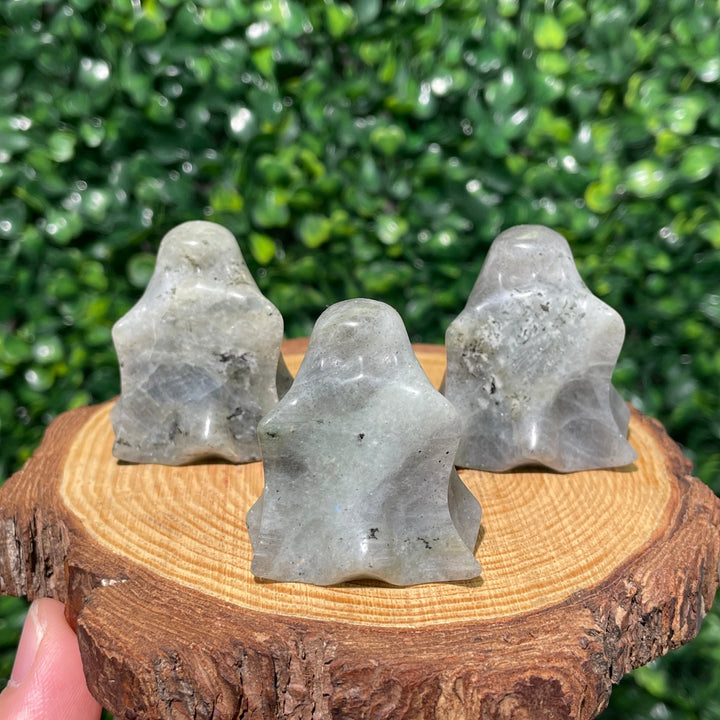 Labradorite Ghost Carving