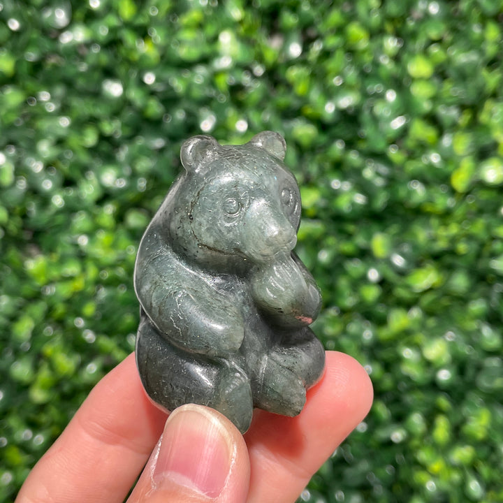 Labradorite Carving Panda