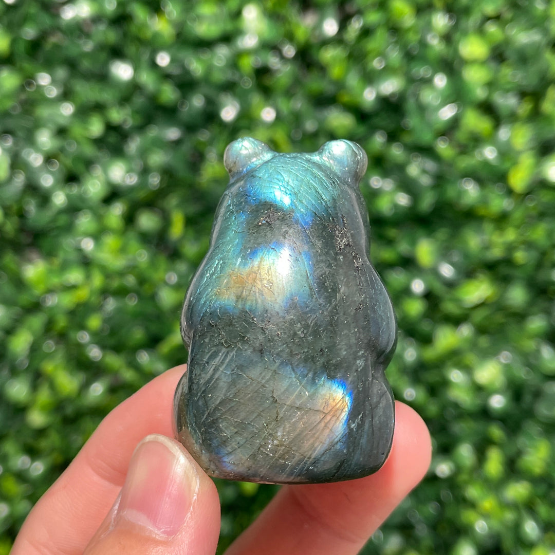 Labradorite Carving Panda