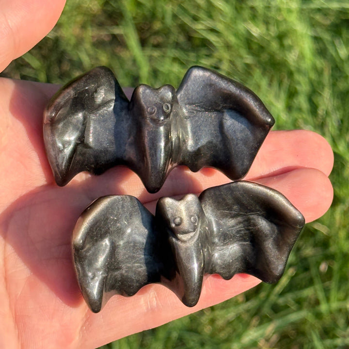 Silver Obsidian Bat