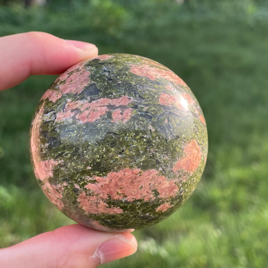 Natural Unakite Sphere