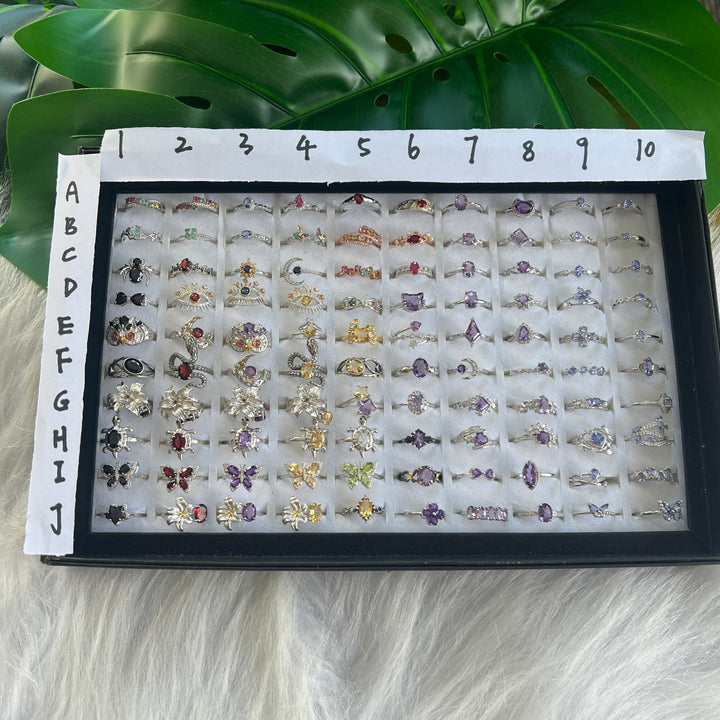 Crystal Ring Collection,S925