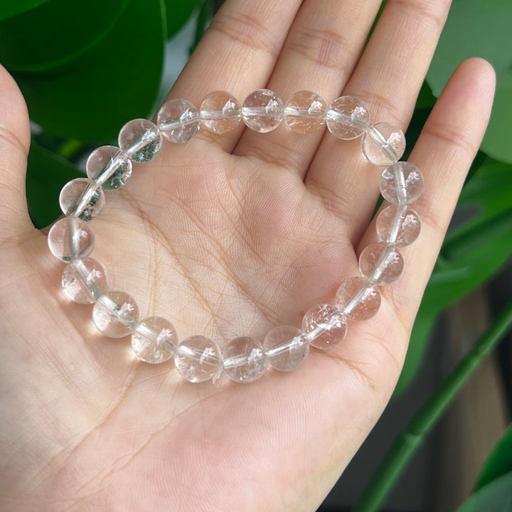 Herkimer Diamond Quartz Bracelet,8.4mm-9mm