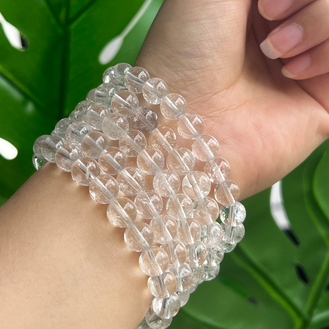 Herkimer Diamond Quartz Bracelet,8.4mm-9mm