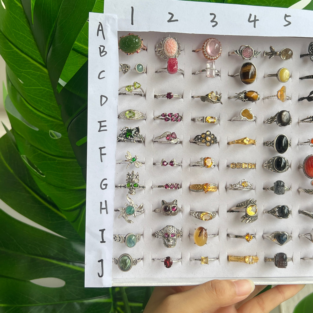 Unique,Crystal Ring Collection,S925