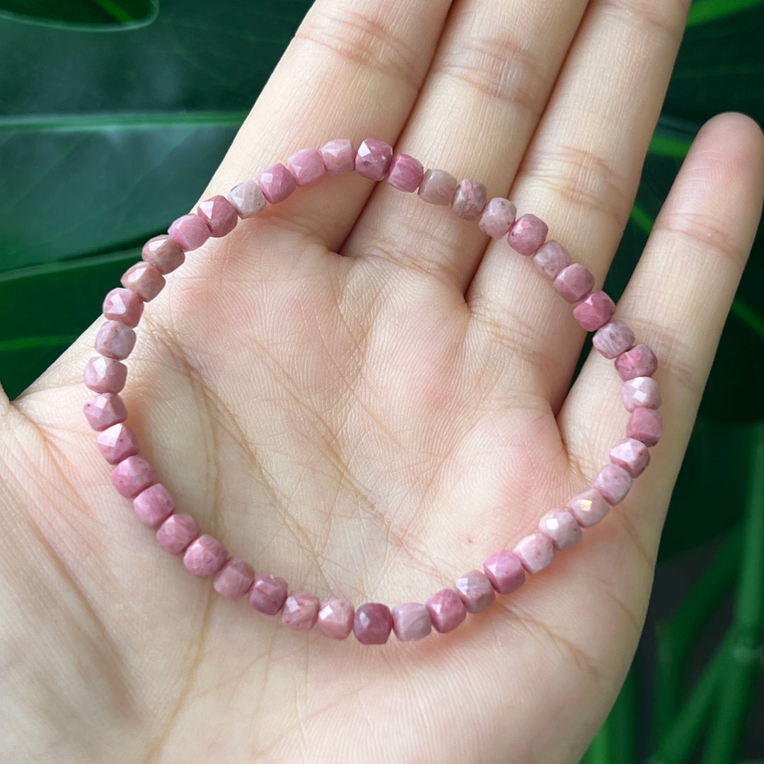 Rhodonite Bracelet 4mm-4.4mm