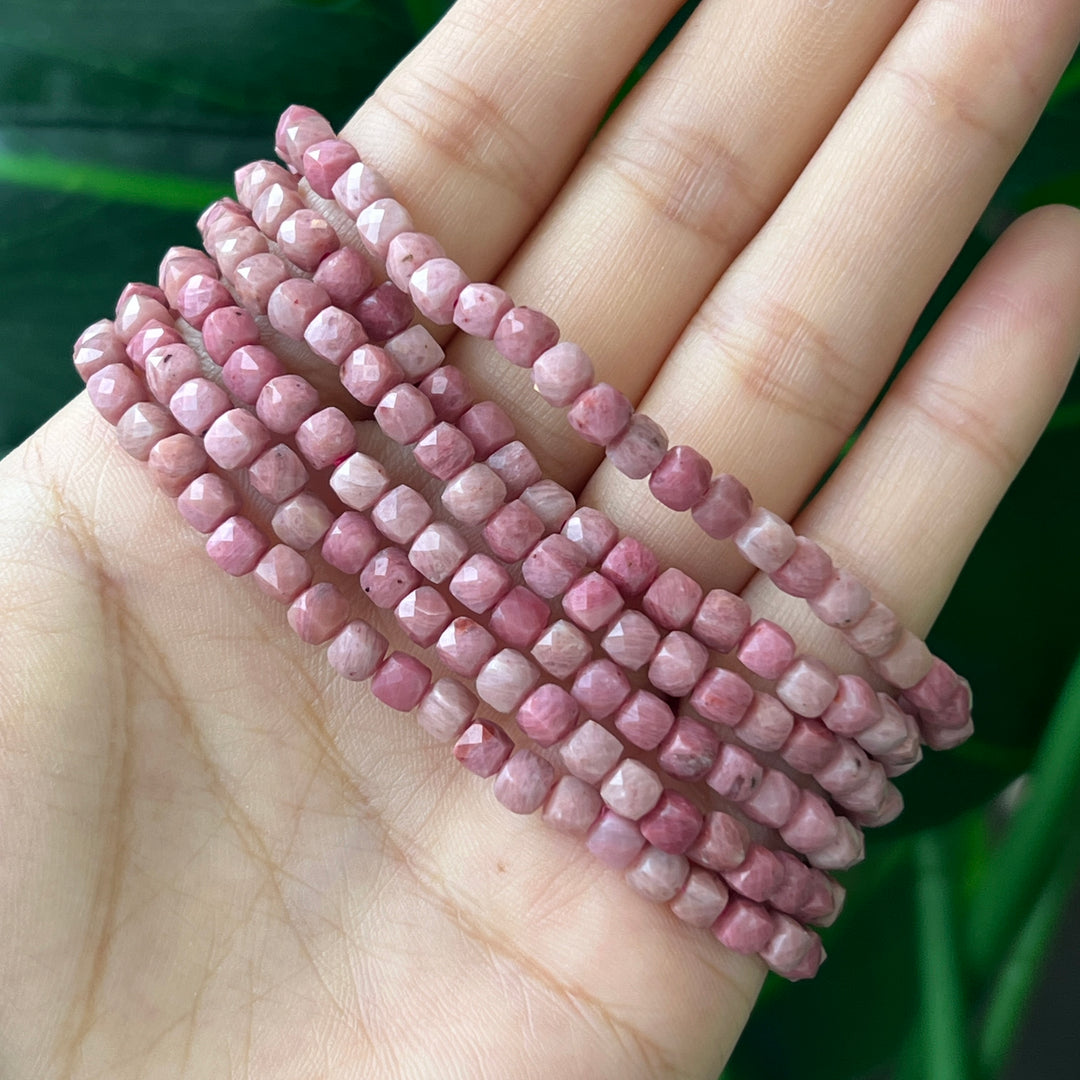 Rhodonite Bracelet 4mm-4.4mm