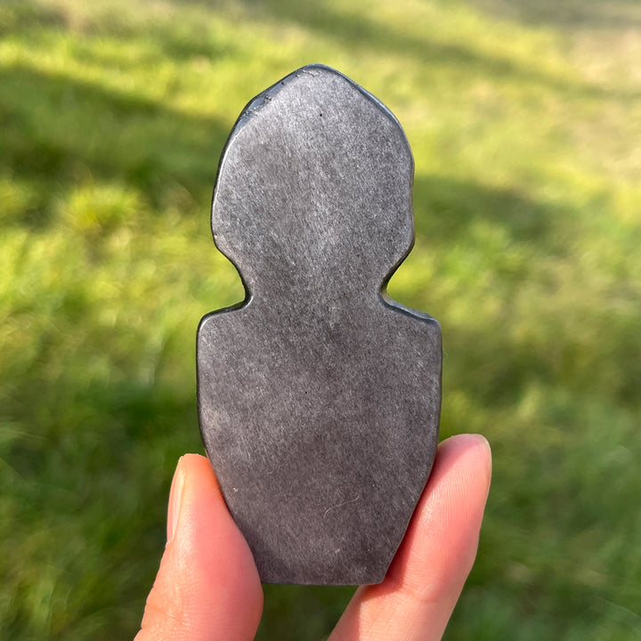 Natural Silver Obsidian Spider