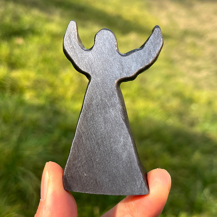 Natural Silver Obsidian Angel