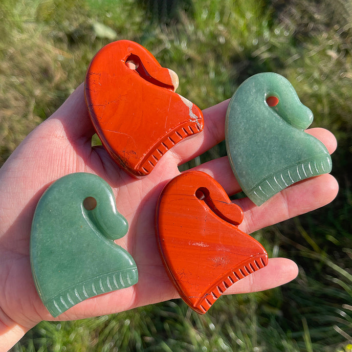 Natural Crystal Carving Christmas Hat