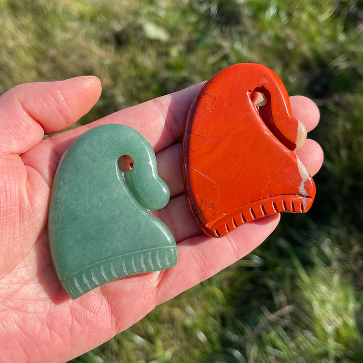 Natural Crystal Carving Christmas Hat