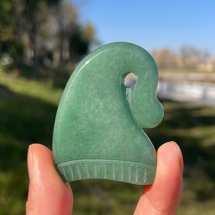 Natural Crystal Carving Christmas Hat