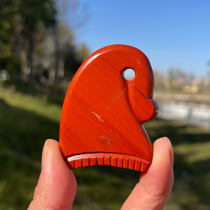 Natural Crystal Carving Christmas Hat