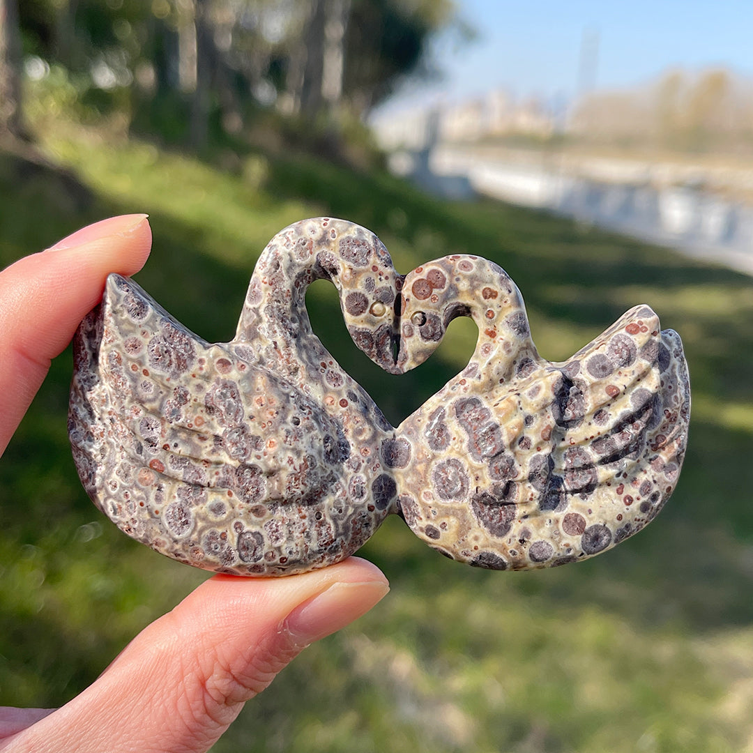 Natural Heart Shaped Swan
