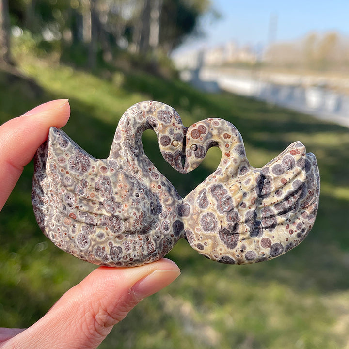 Natural Heart Shaped Swan