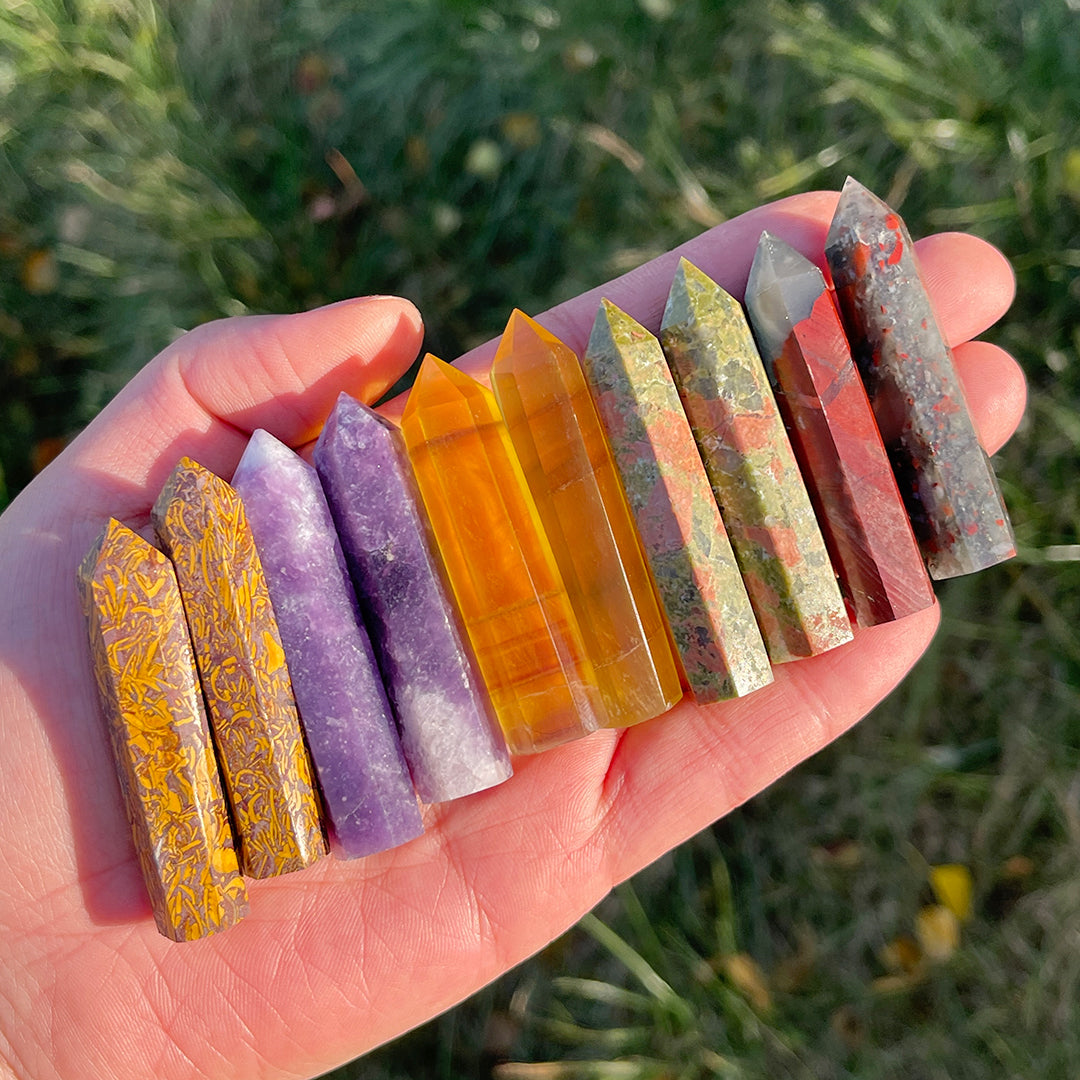 Natural Crystal Carving Mini Point