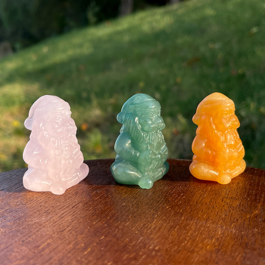 Natural Crystal Carving Santa Claus