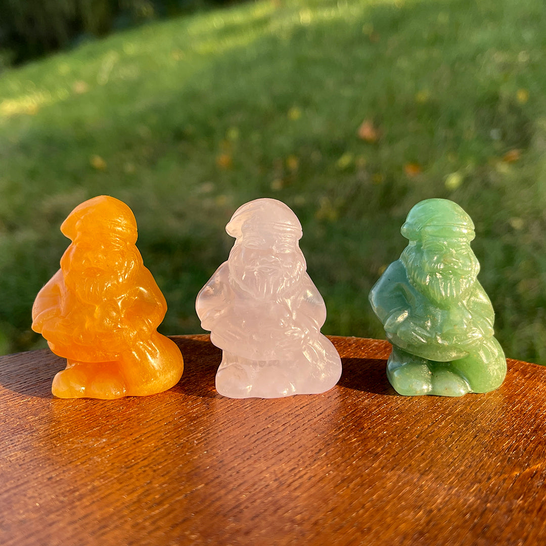 Natural Crystal Carving Santa Claus