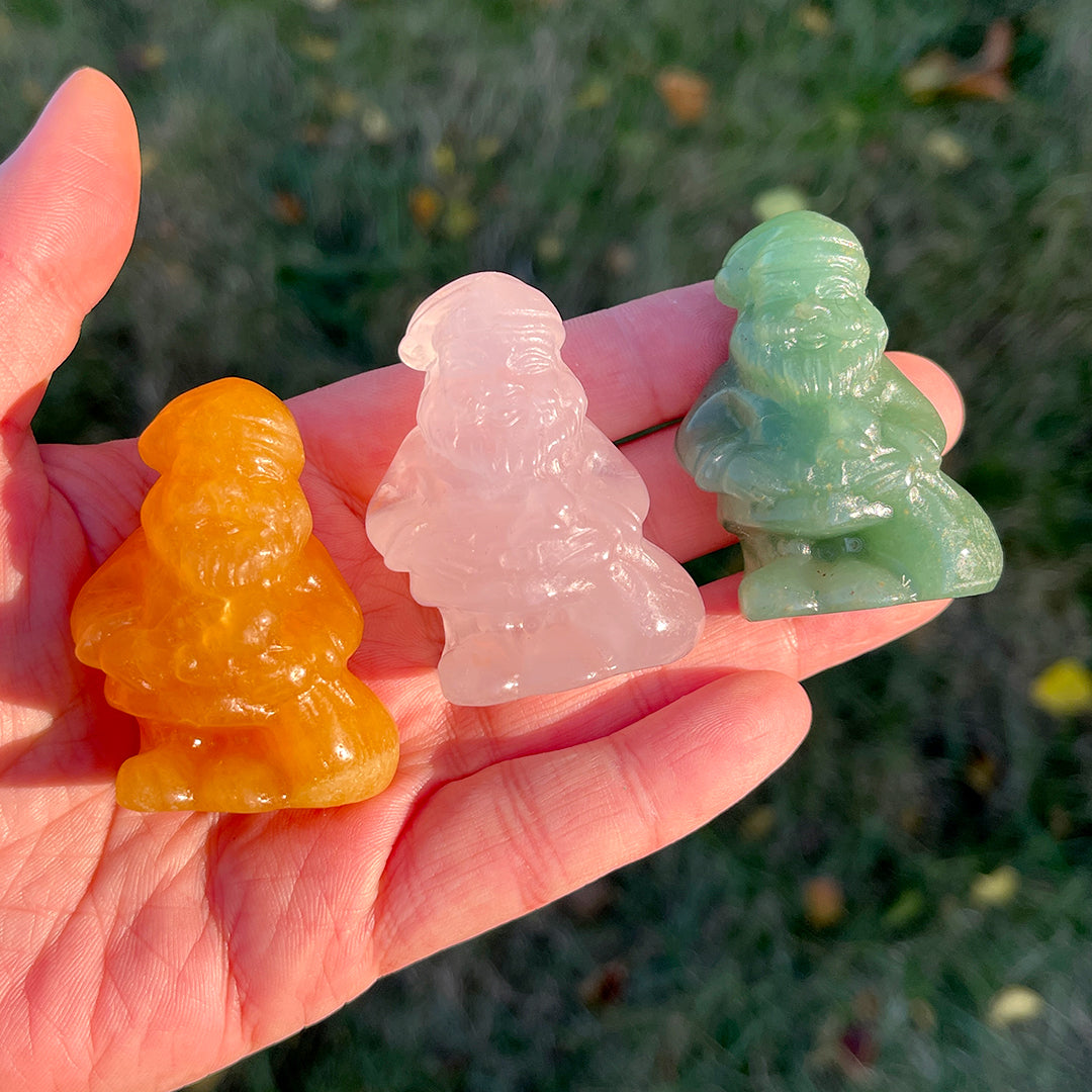 Natural Crystal Carving Santa Claus