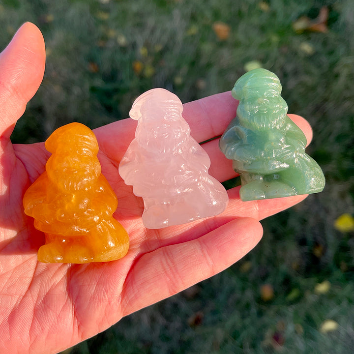 Natural Crystal Carving Santa Claus