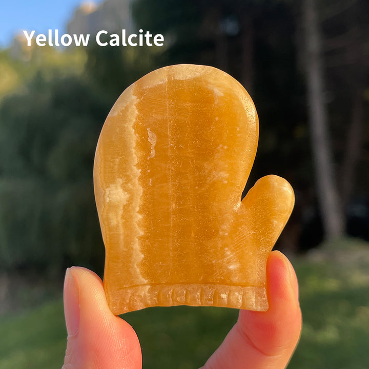 Natural Crystal Carving Christmas Gloves