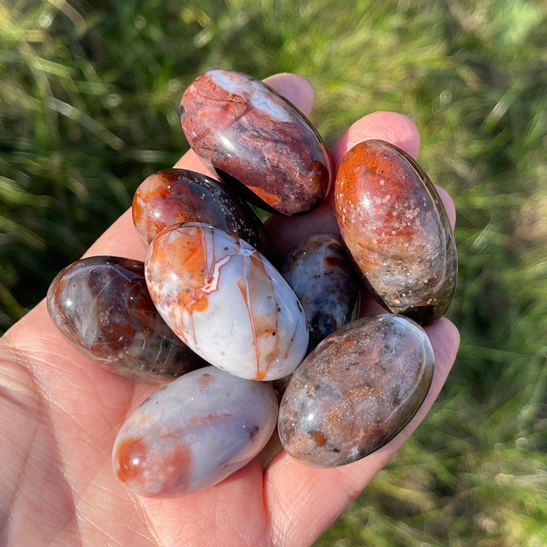 Natural Ocean Jasper Tumbled Stones