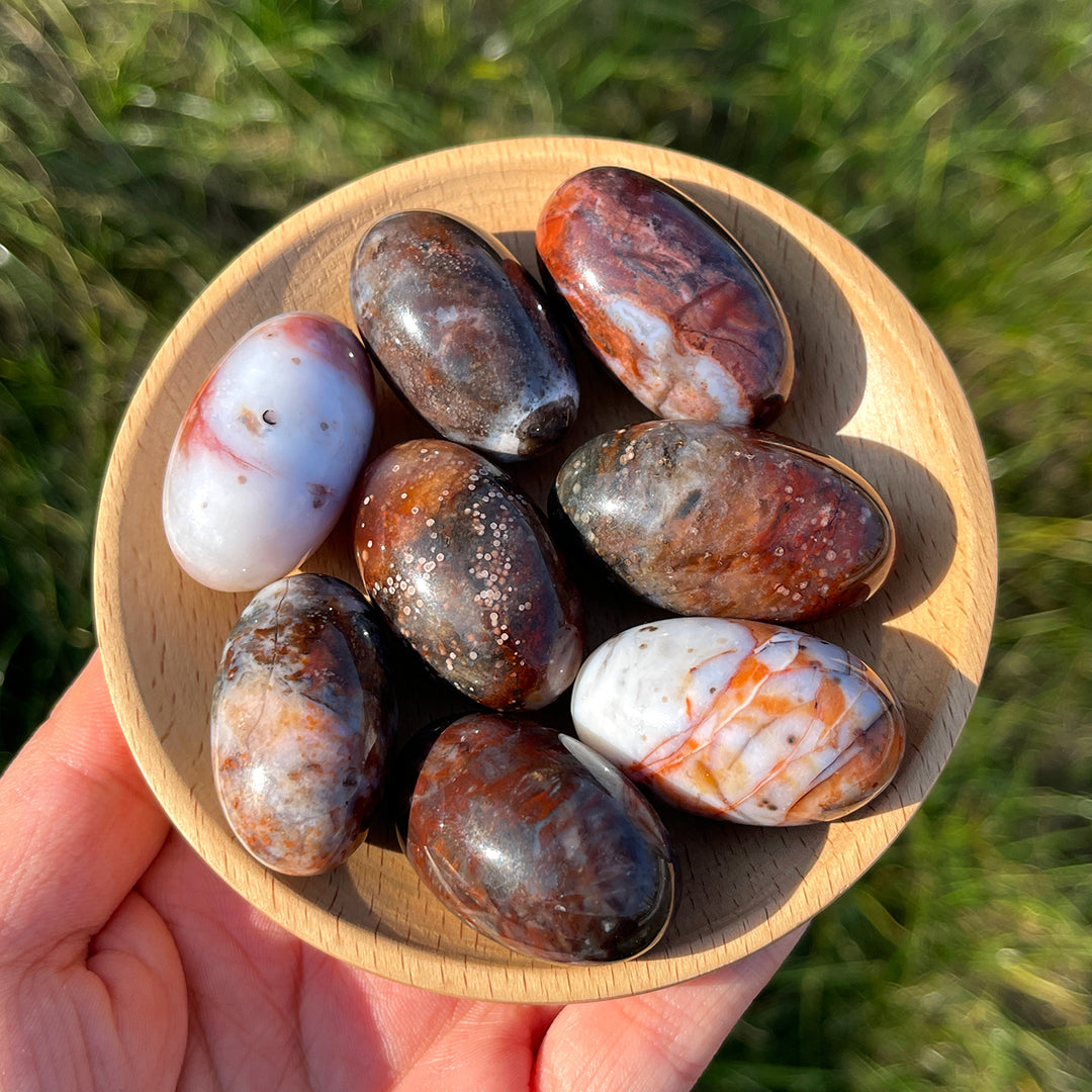 Natural Ocean Jasper Tumbled Stones