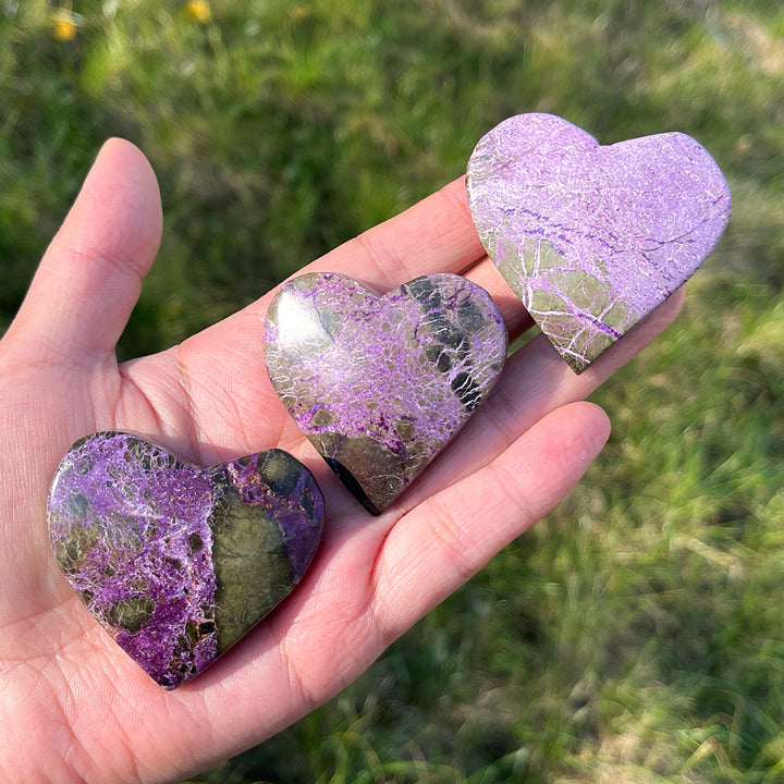 Natural Crystal Carving Atlantisite Heart