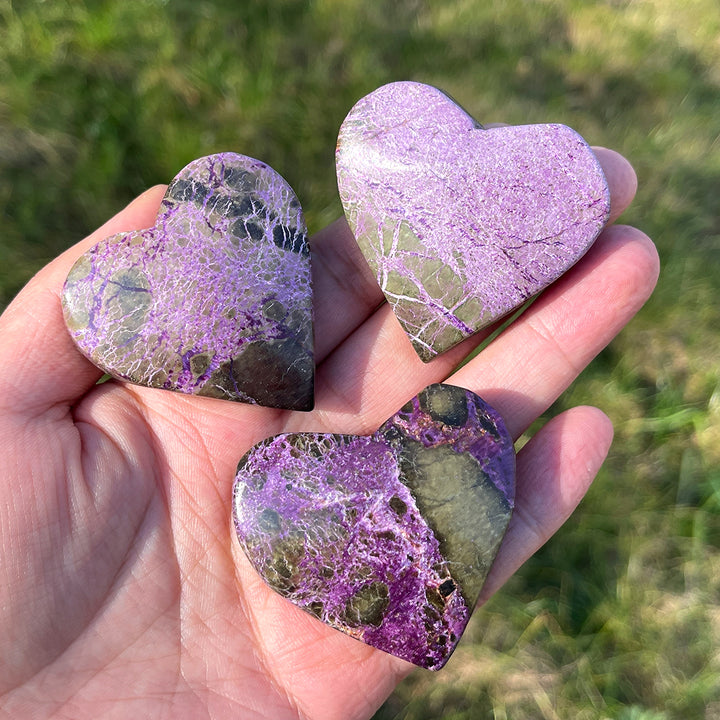 Natural Crystal Carving Atlantisite Heart