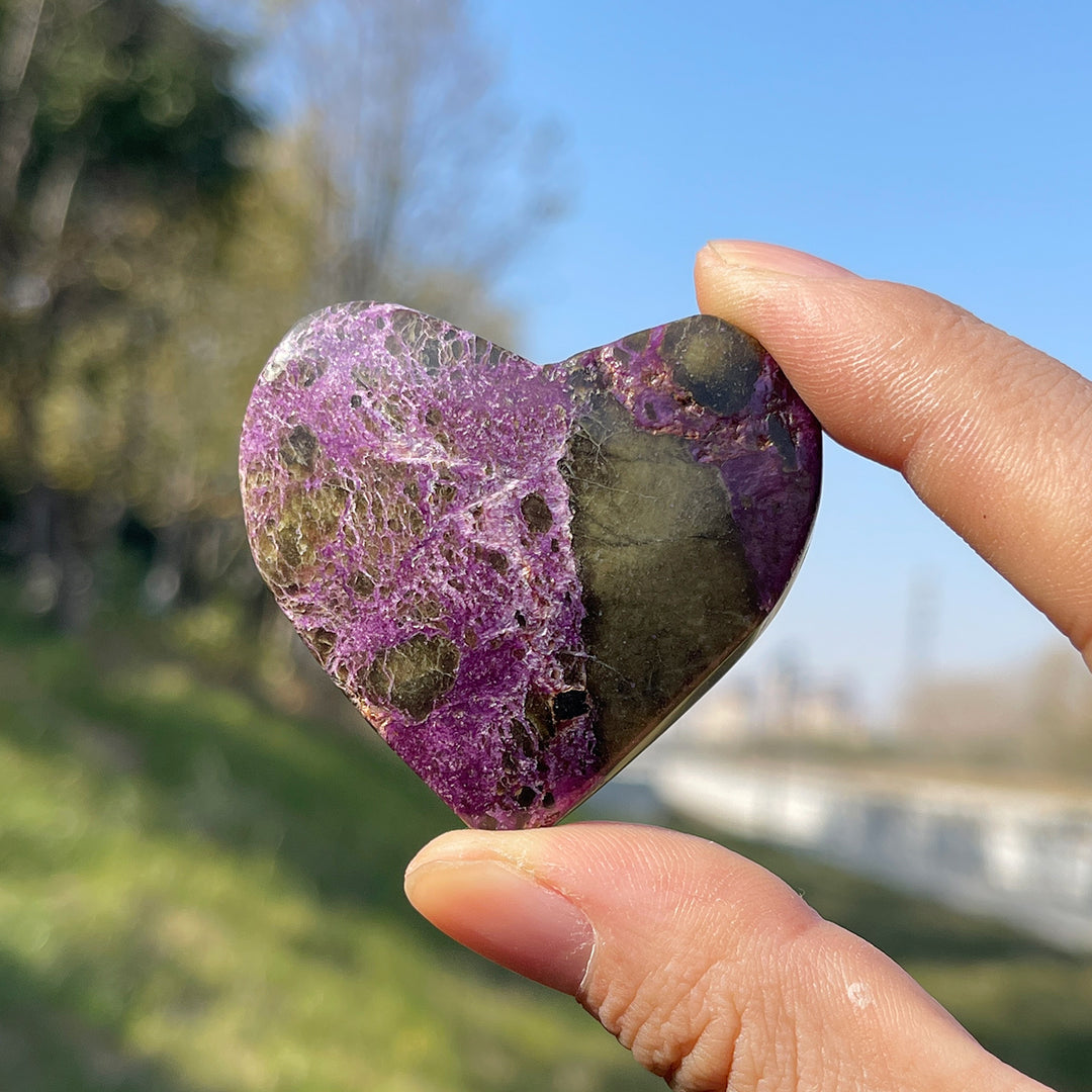 Natural Crystal Carving Atlantisite Heart