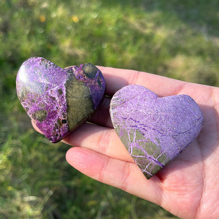 Natural Crystal Carving Atlantisite Heart
