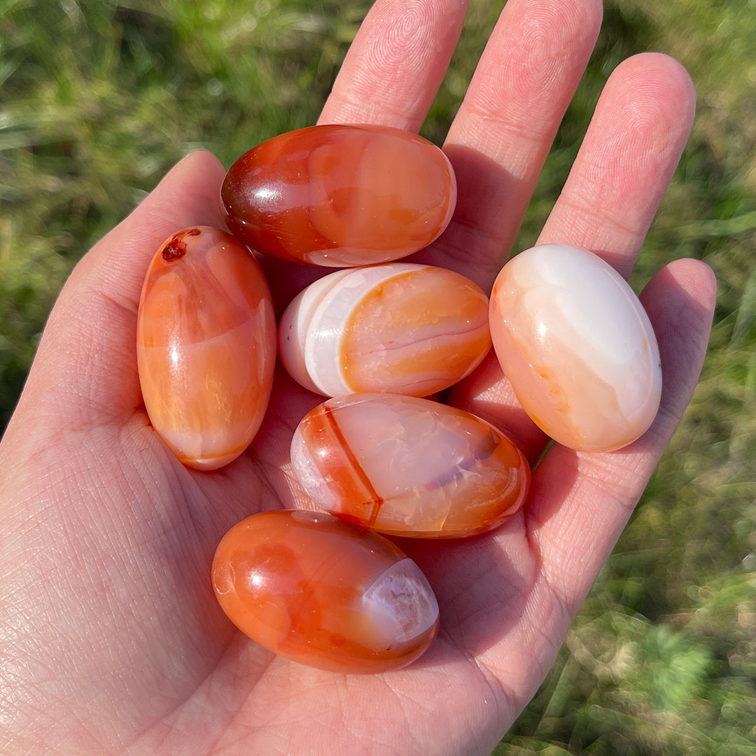 Natural Carnelian Tumbled Stones