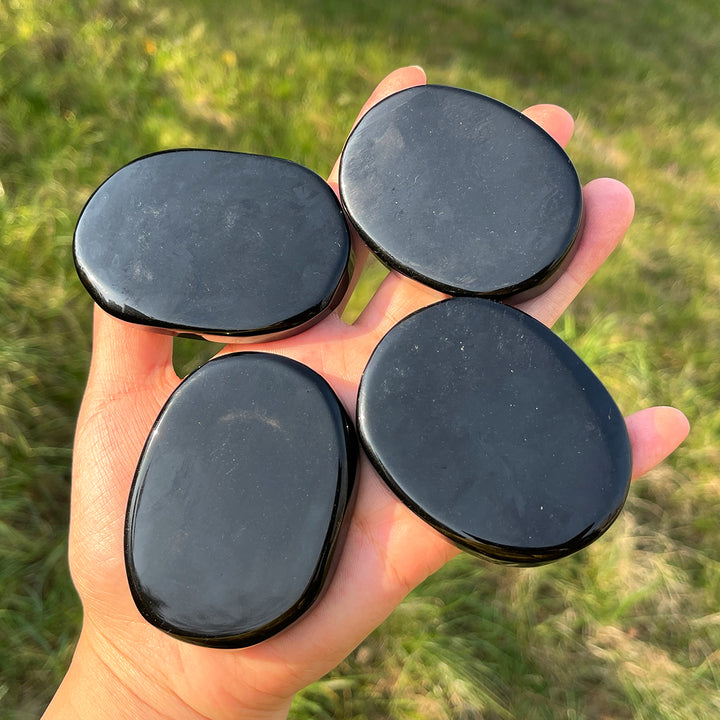 Natural Obsidian Palm