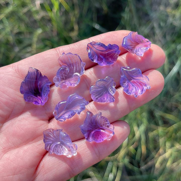 Natural Crystal Carving Mini Amethyst Goldfish