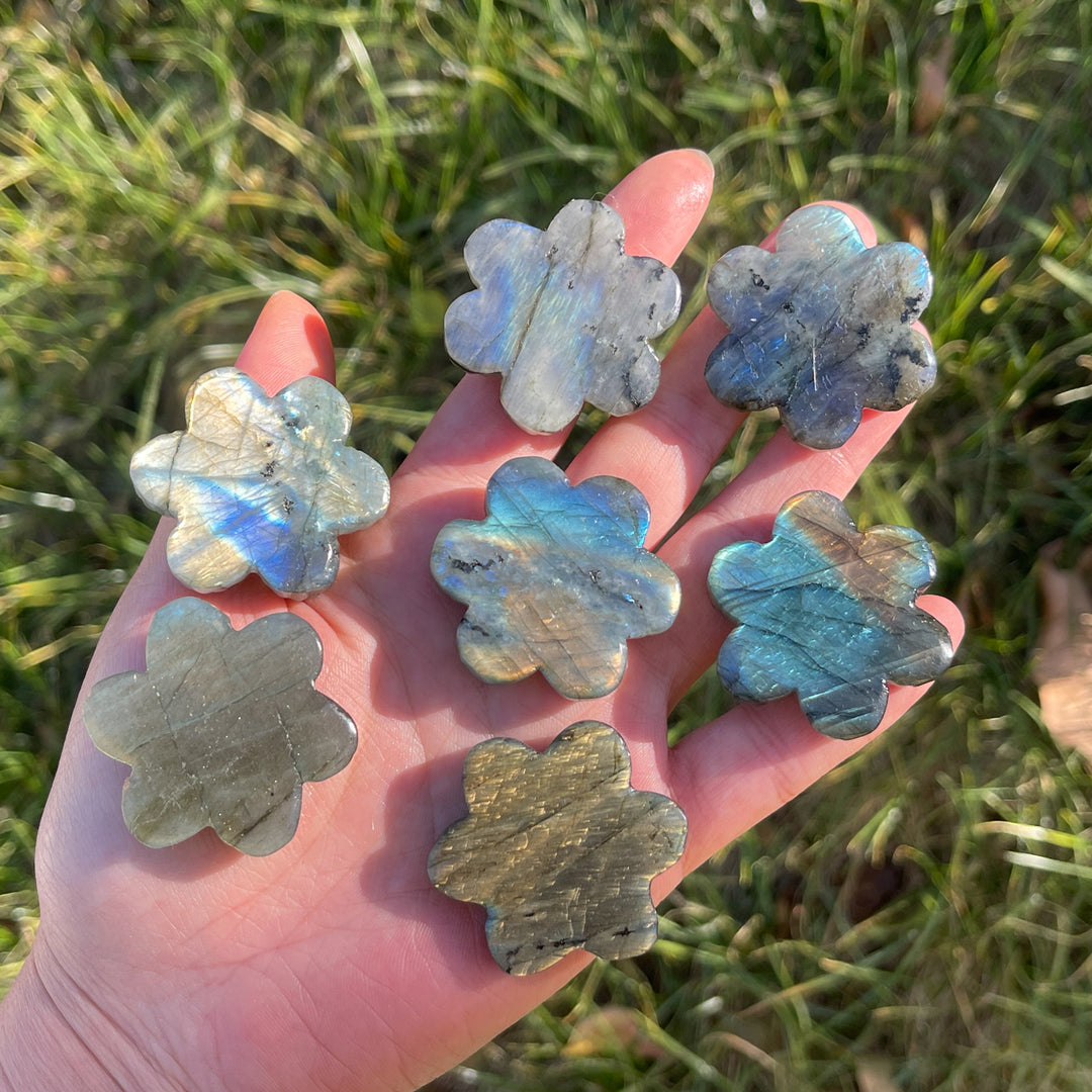 Natural Labradorite Snowflake