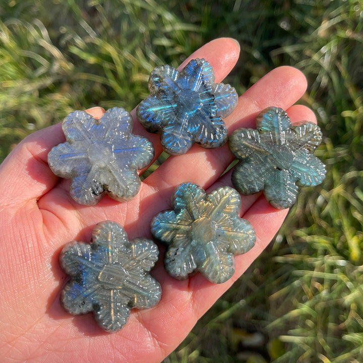 Natural Labradorite Snowflake