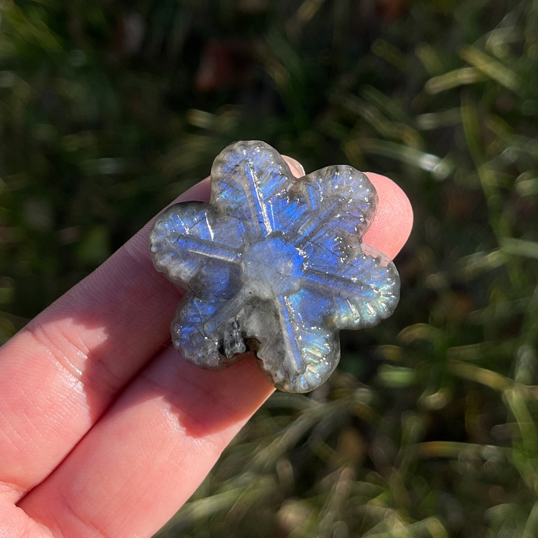 Natural Labradorite Snowflake
