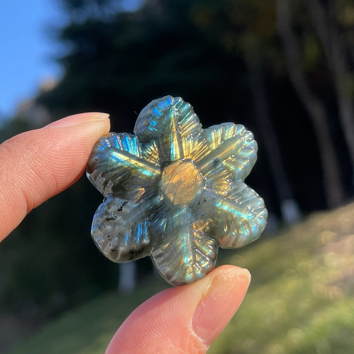 Natural Labradorite Snowflake