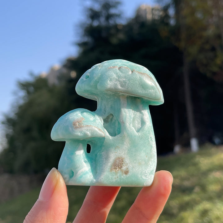 Natural Hemimorphite Mushroom