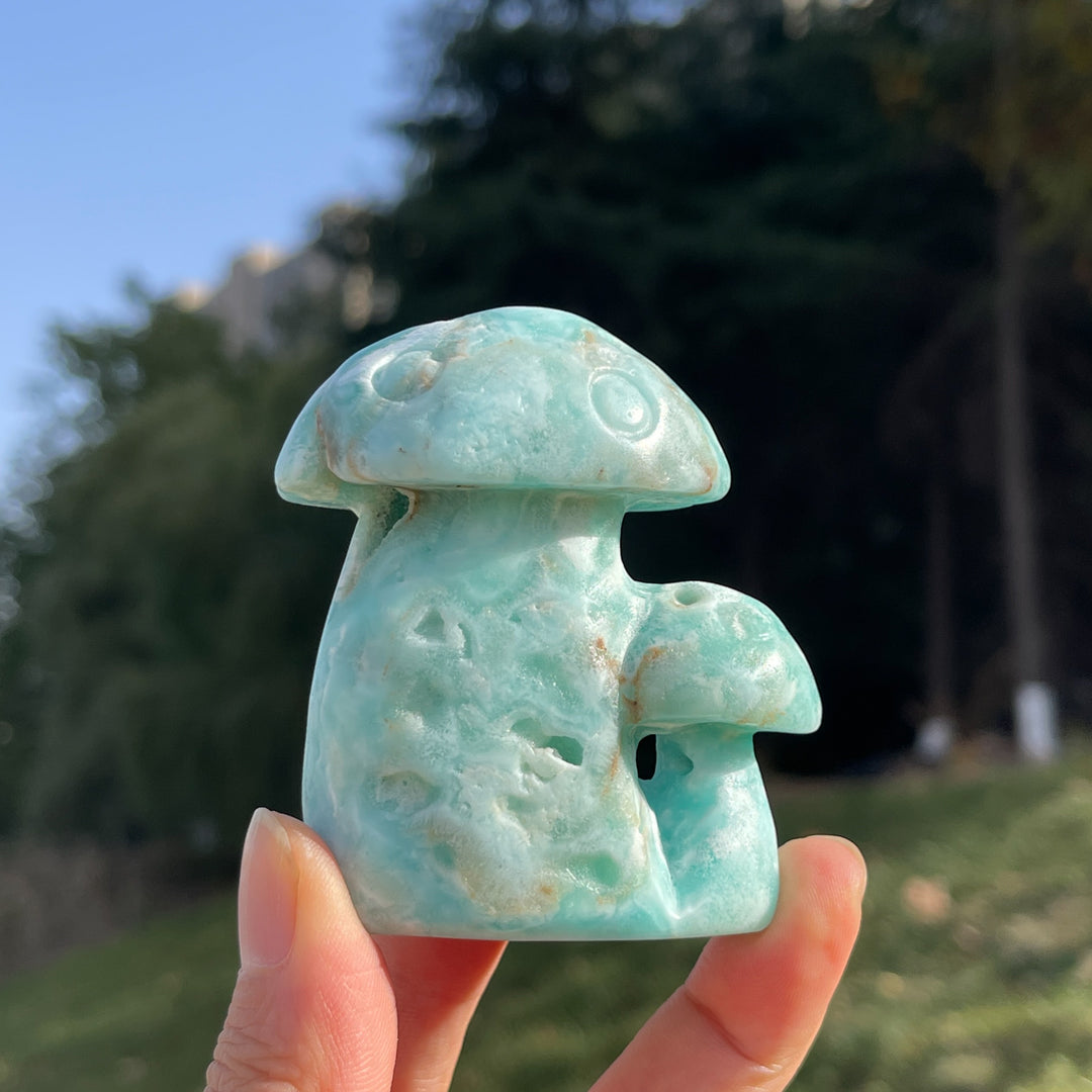 Natural Hemimorphite Mushroom