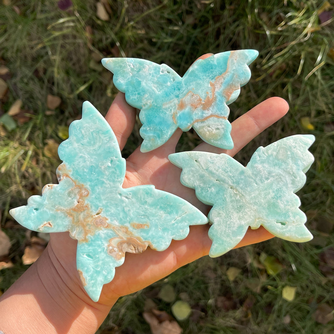 Natural Hemimorphite Butterfly