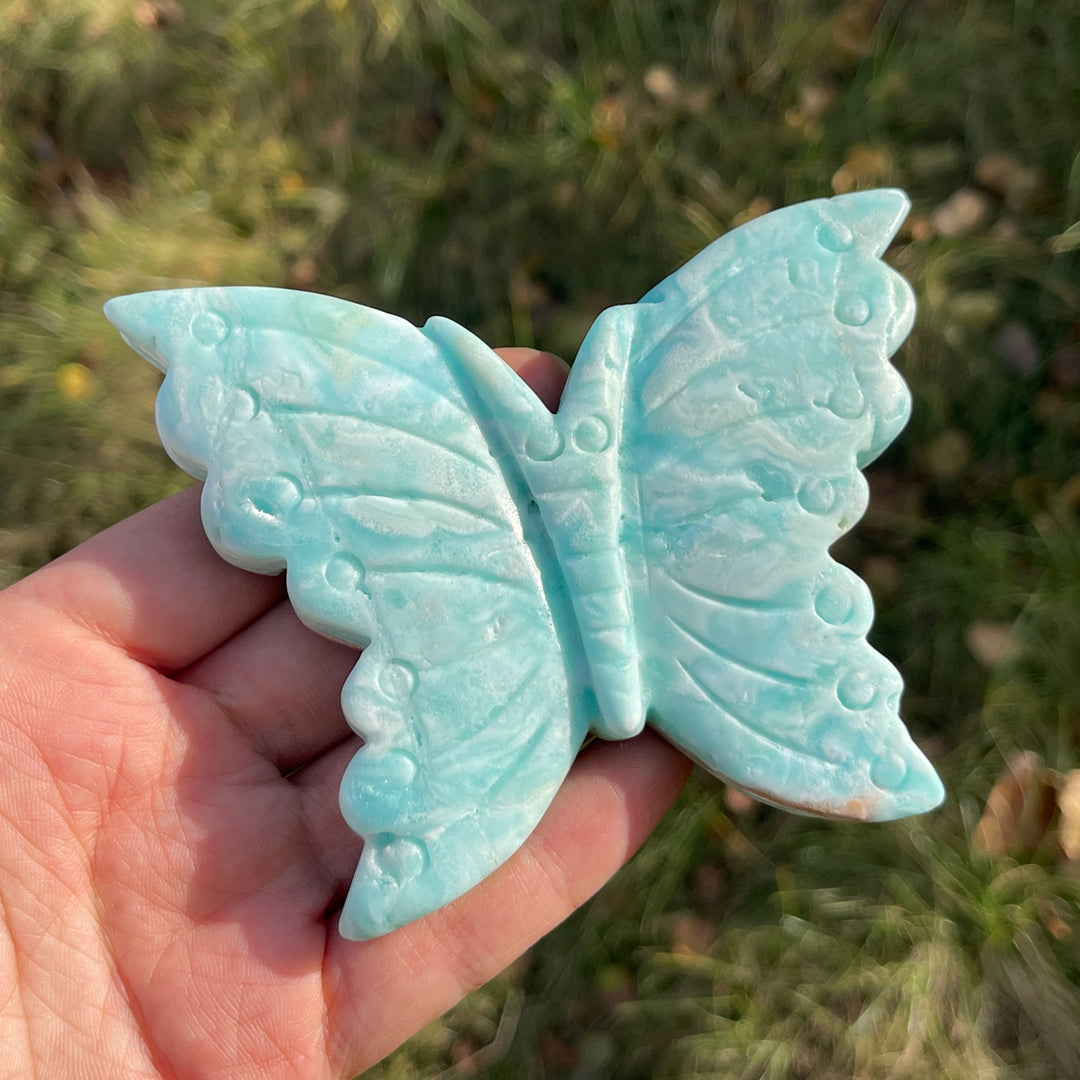 Natural Hemimorphite Butterfly