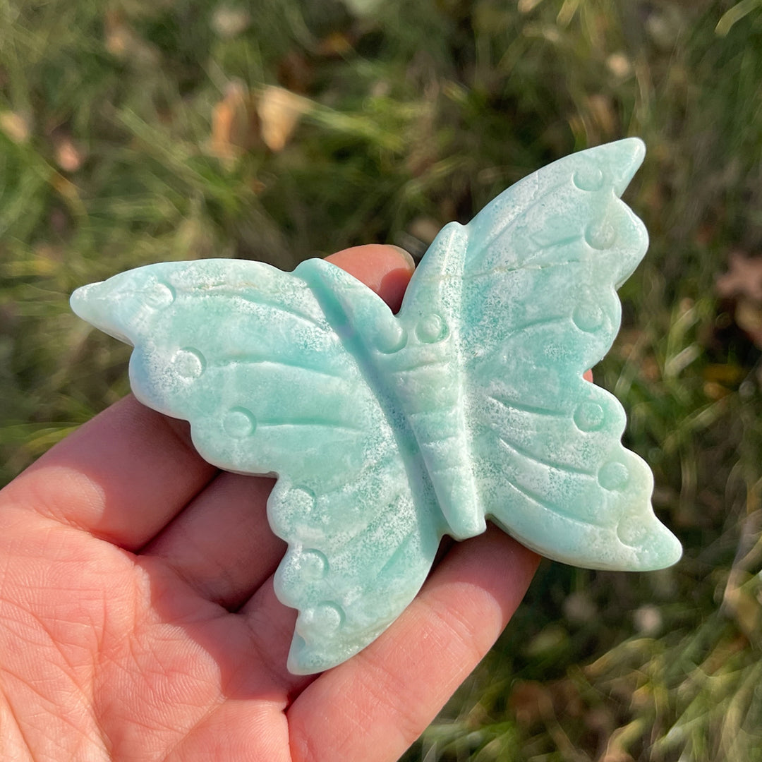 Natural Hemimorphite Butterfly