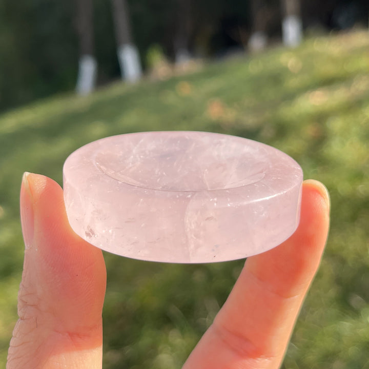 Natural Rose Quartz Sphere Holder