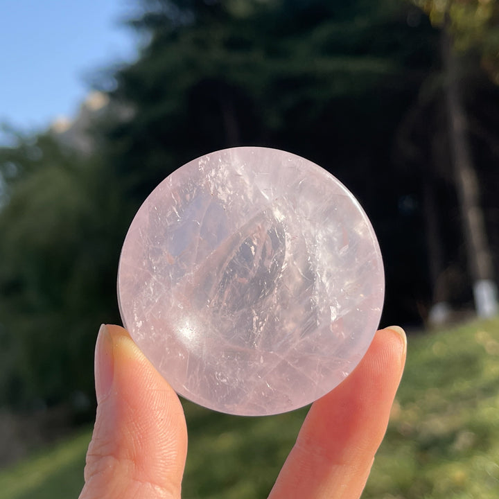 Natural Rose Quartz Sphere Holder