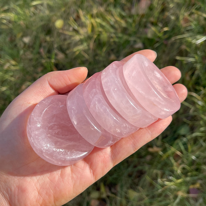 Natural Rose Quartz Sphere Holder