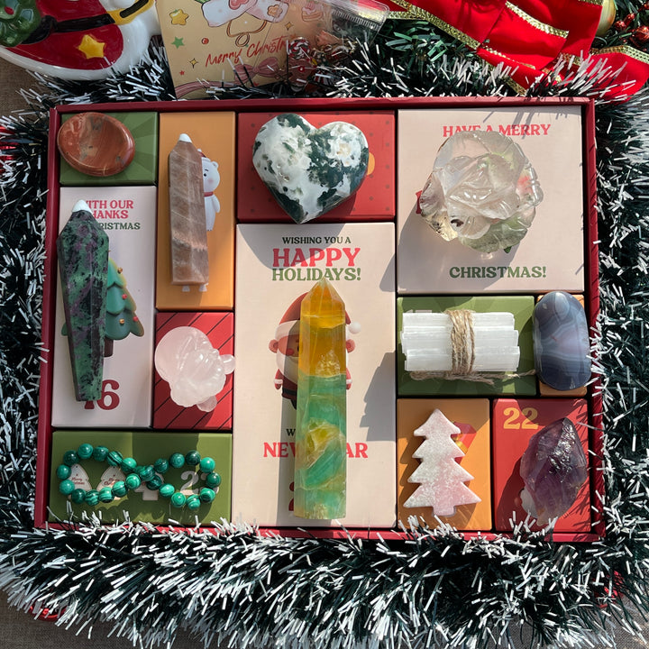 12-Day Christmas Advent Crystal Gift Box