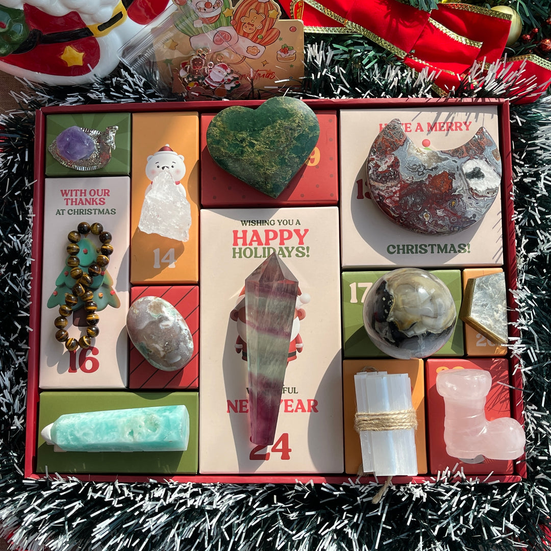 12-Day Christmas Advent Crystal Gift Box