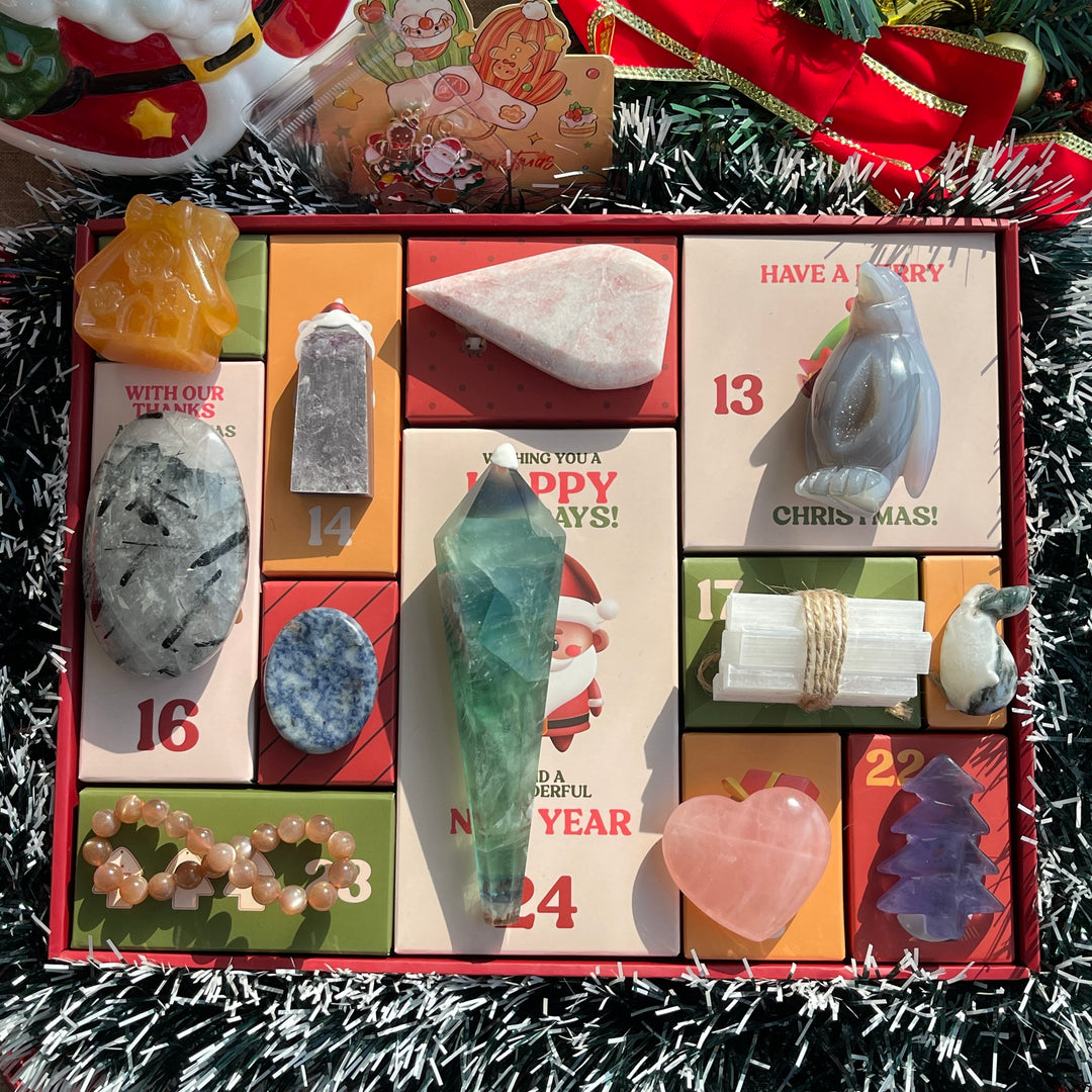 12-Day Christmas Advent Crystal Gift Box